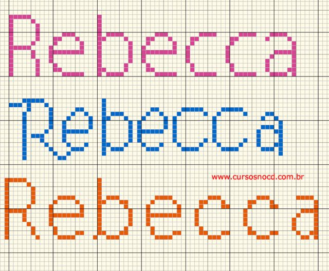 Gráfico grátis com o nome Rebecca